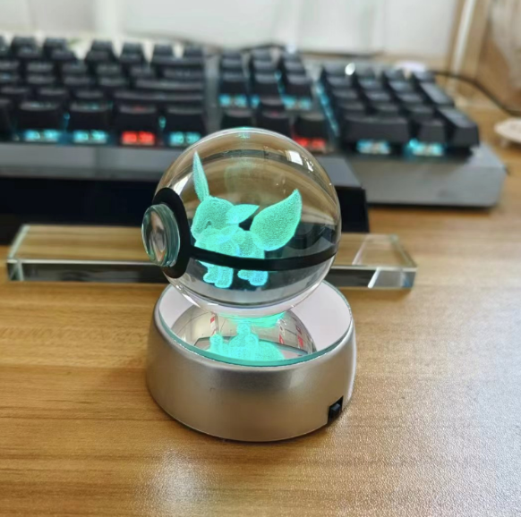 Pokemon Glass Crystal Pokeball